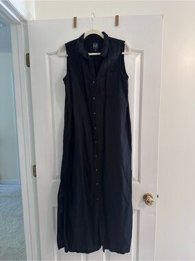 Gap Short Sleeve Linen Shirt Dress